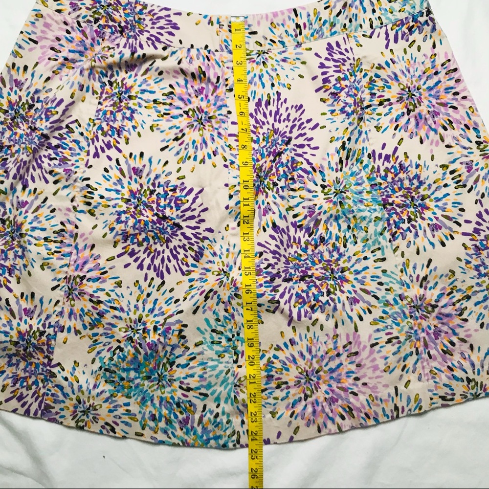 Lane Bryant Plus Size 26 Floral Abstract A-Line Skirt Cotton Spandex - Picture 6 of 6